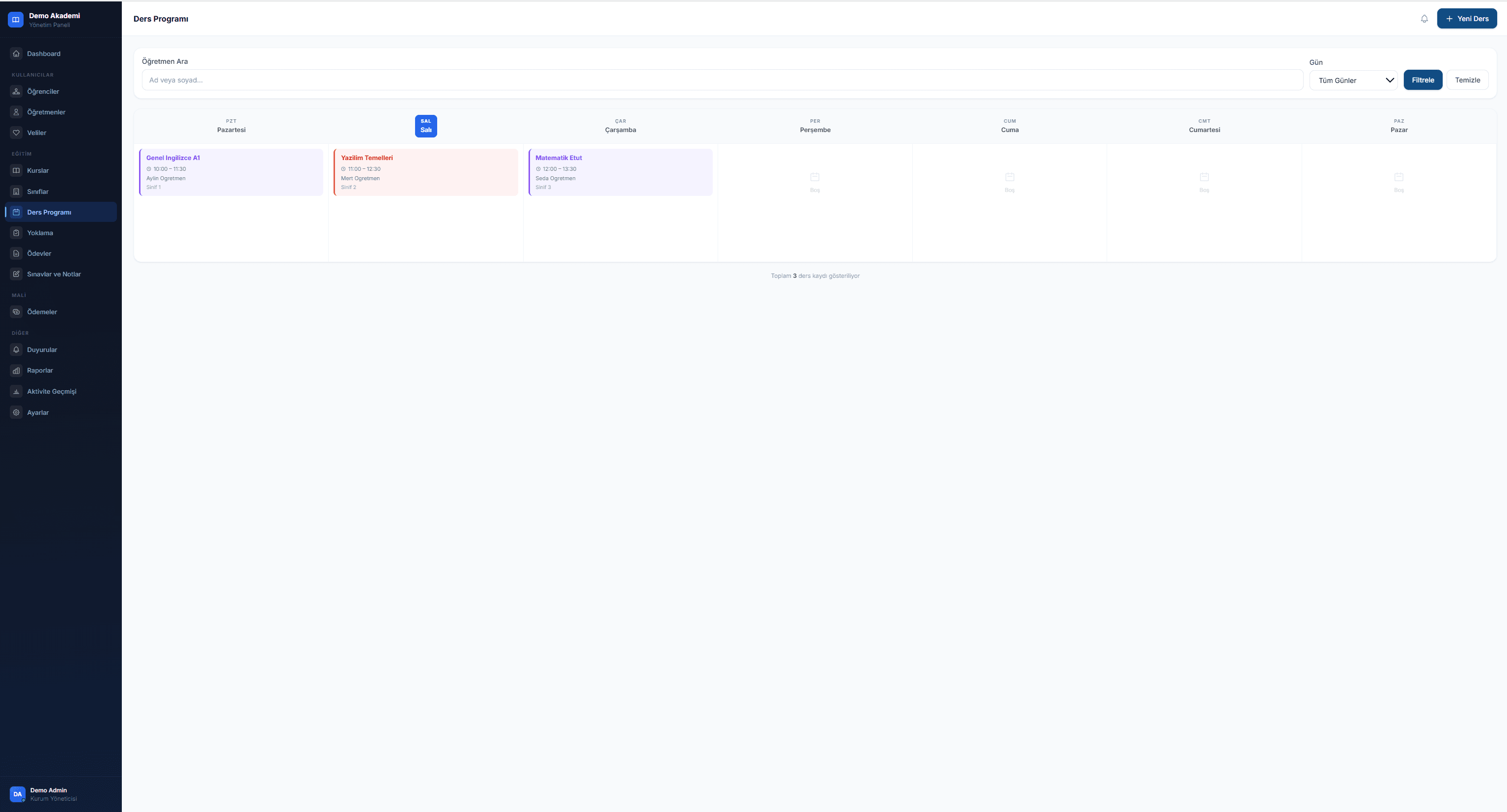 Professional Management Platform for Education Centers screen 3