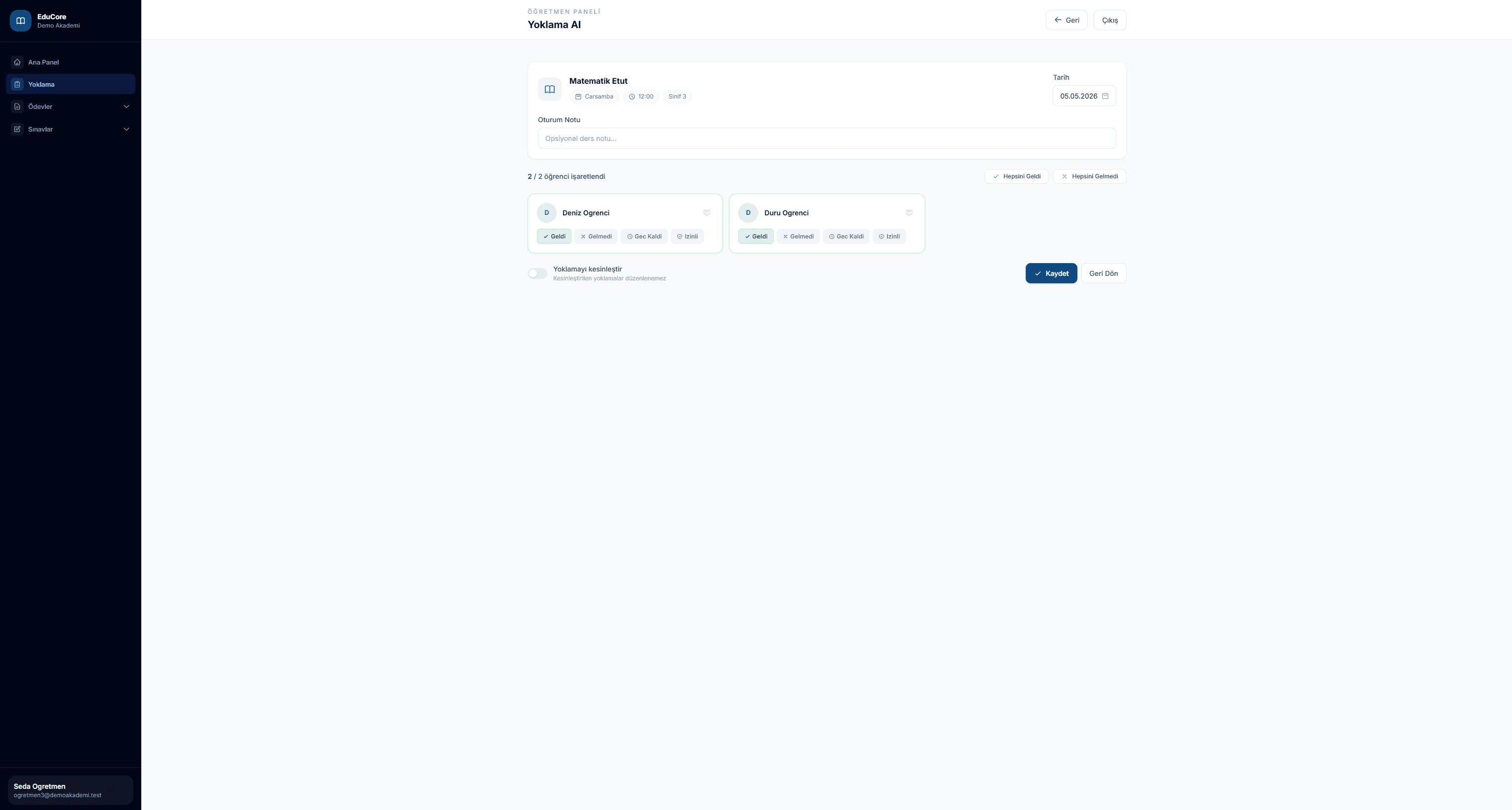 Professional Management Platform for Education Centers screen 8