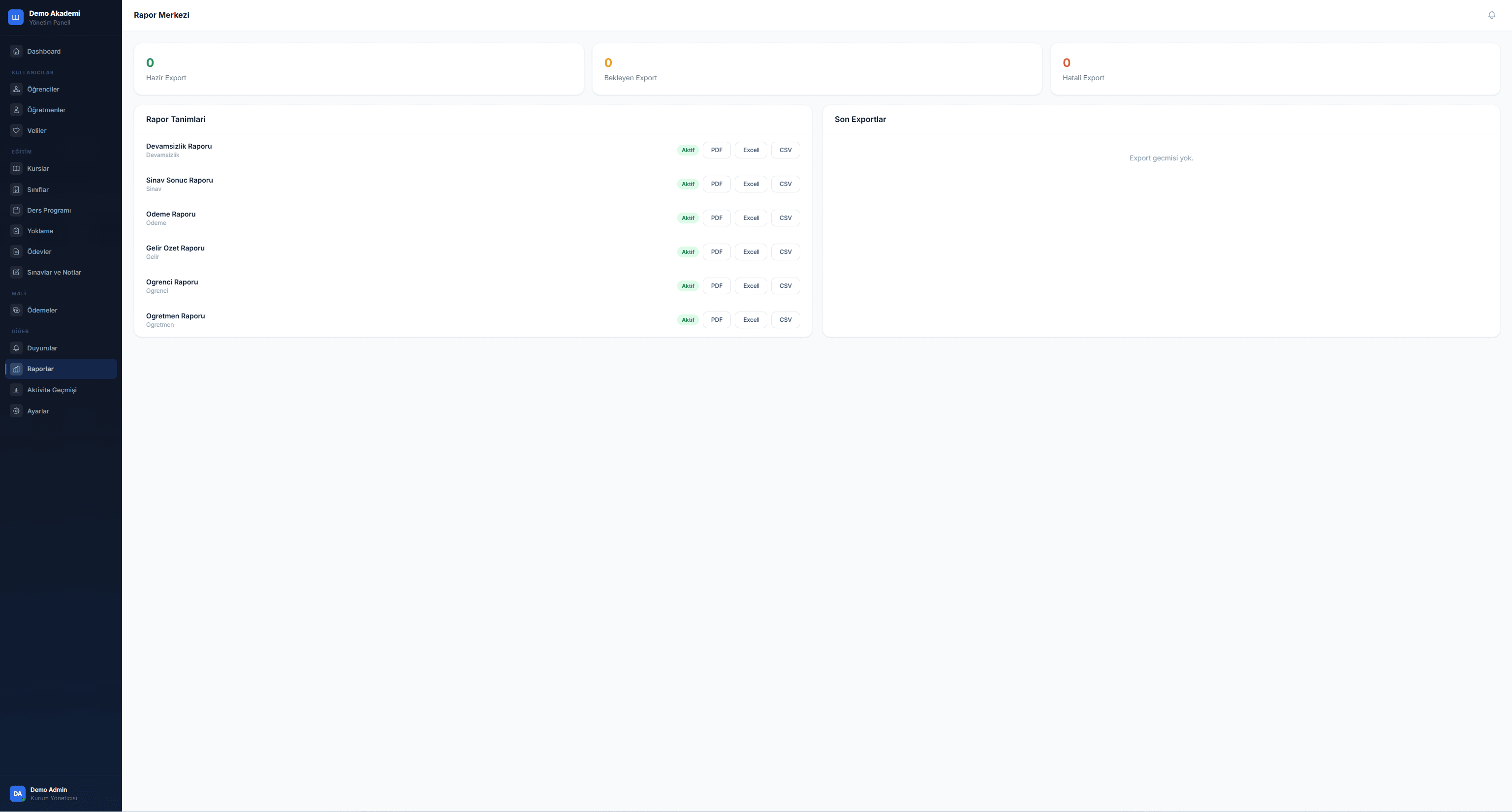 Professional Management Platform for Education Centers